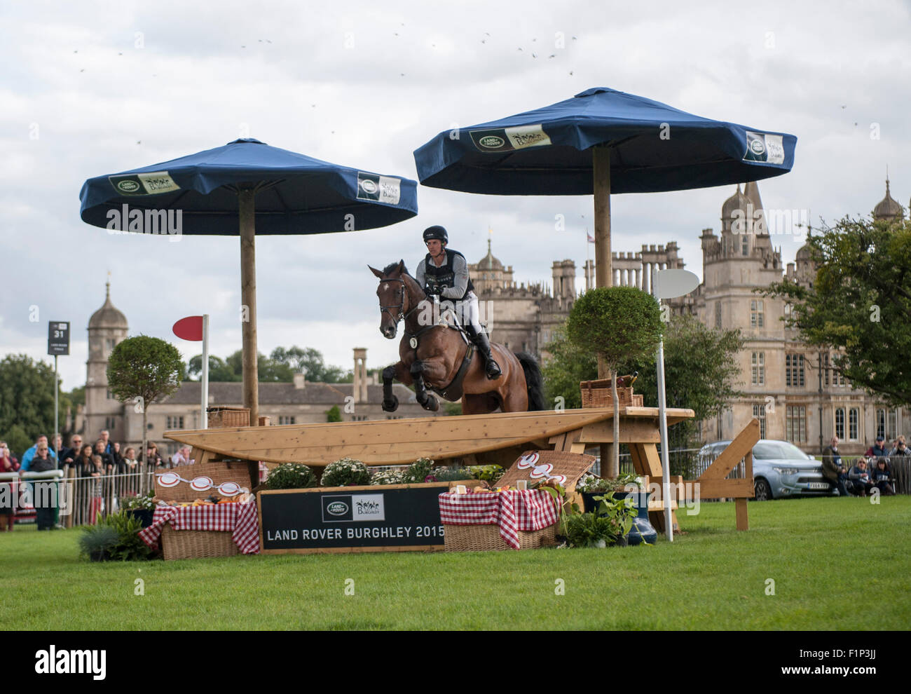 Stamford Lincs, Regno Unito. 5 Settembre, 2015. La Land Rover Burghley Horse Trials 2015 Credit: stephen Bartolomeo/Alamy Live News Foto Stock