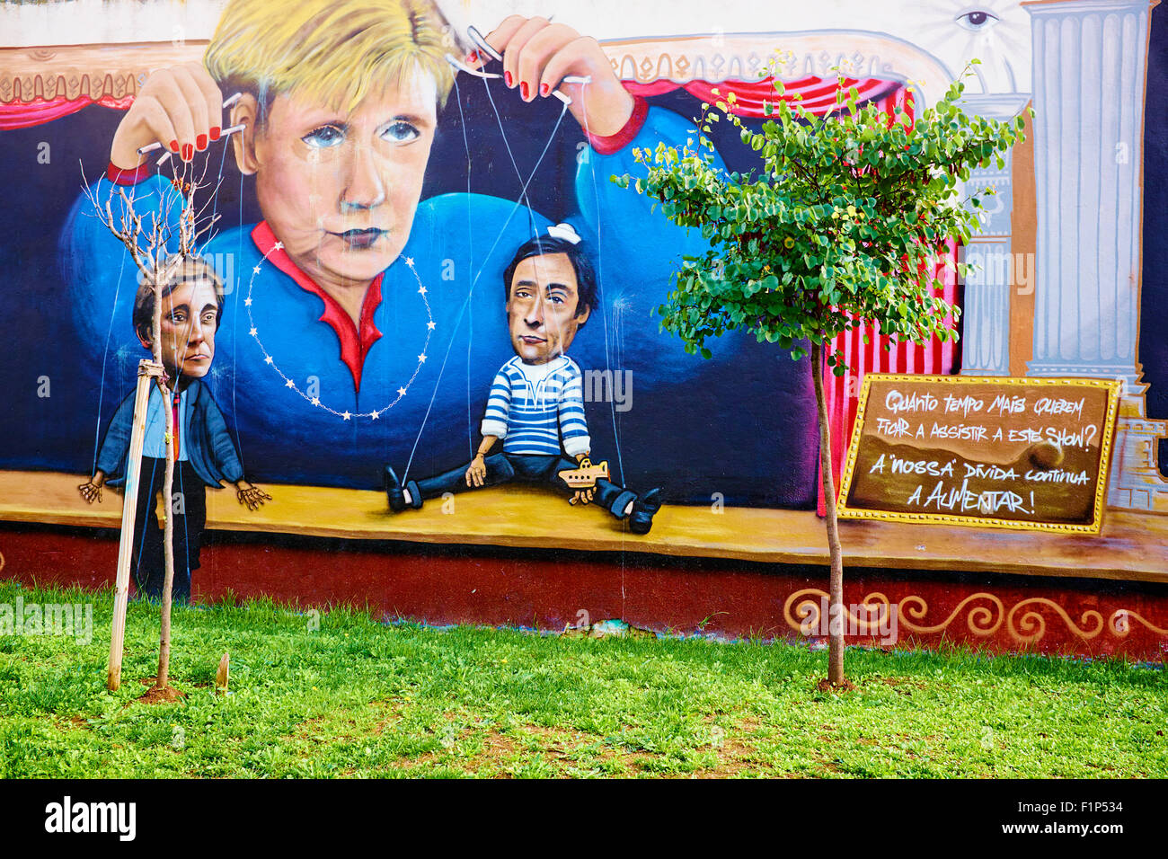 Il Portogallo, Lisbona, Arte di strada in strada di Lisbona Foto Stock