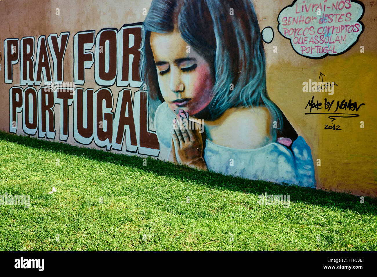 Il Portogallo, Lisbona, Arte di strada in strada di Lisbona Foto Stock