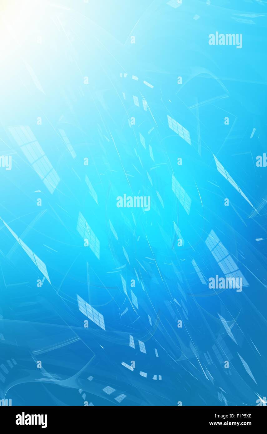 Luce blu Corporate sfondo verticale con luce Spot nell angolo in alto a sinistra. Molto elegante e moderno Baby Blue Background dell'azienda. Foto Stock