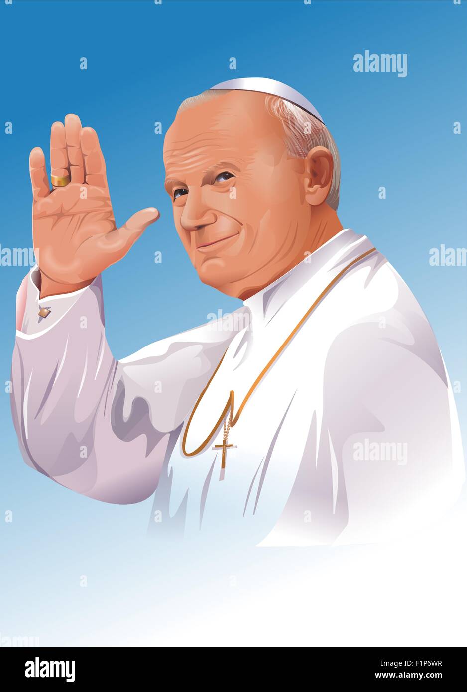 Il beato Papa Giovanni Paolo II, nato Karol Józef Wojtyla (18 maggio 1920 - 2 Aprile 2005), noto come il Beato Giovanni Paolo II. Papa Giovanni Paolo Foto Stock