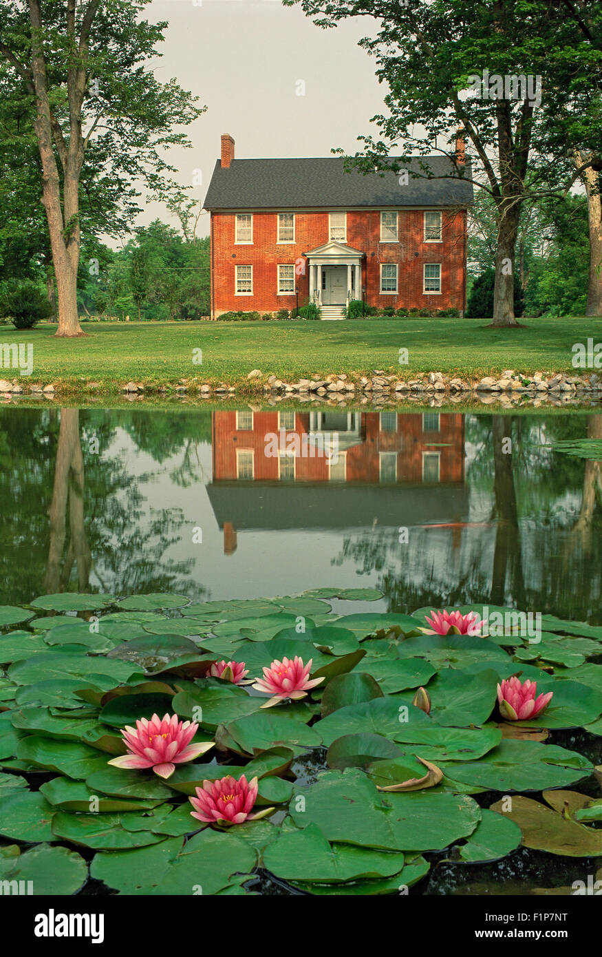 Edgewater Mansion, Bunkerhill, West Virginia, USA Foto Stock