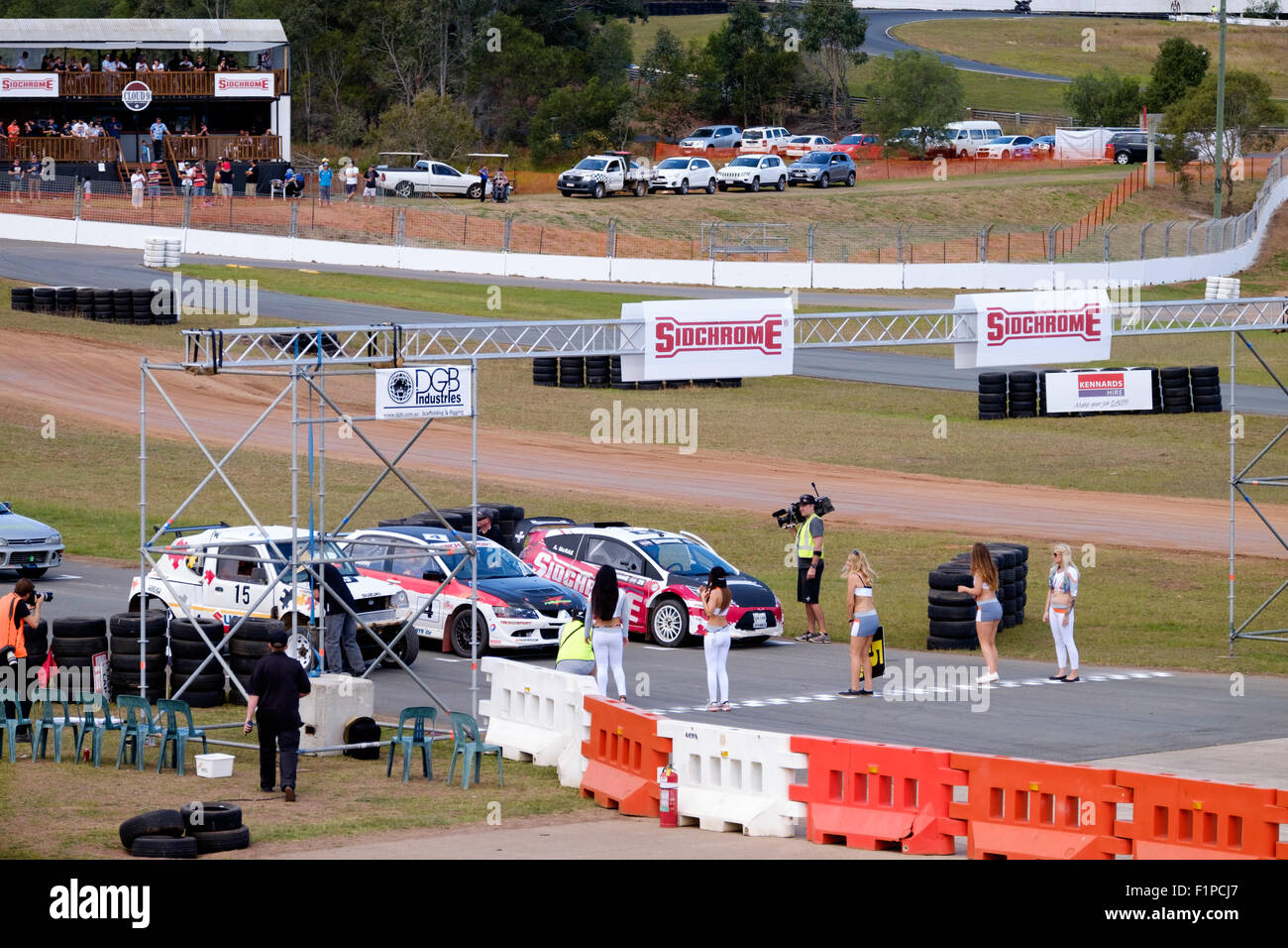 Brisbane, Australia. 5 Settembre, 2015. Il giorno 2 del round inaugurale del nuovo Sidchrome Extreme Rallycross campionato di serie essendo mantenuto a Lakeside Park, Brisbane, la capitale del Queensland, Australia, il 4 e 5 settembre 2015 Credit: Giovanni Quixley/Alamy Live News Foto Stock