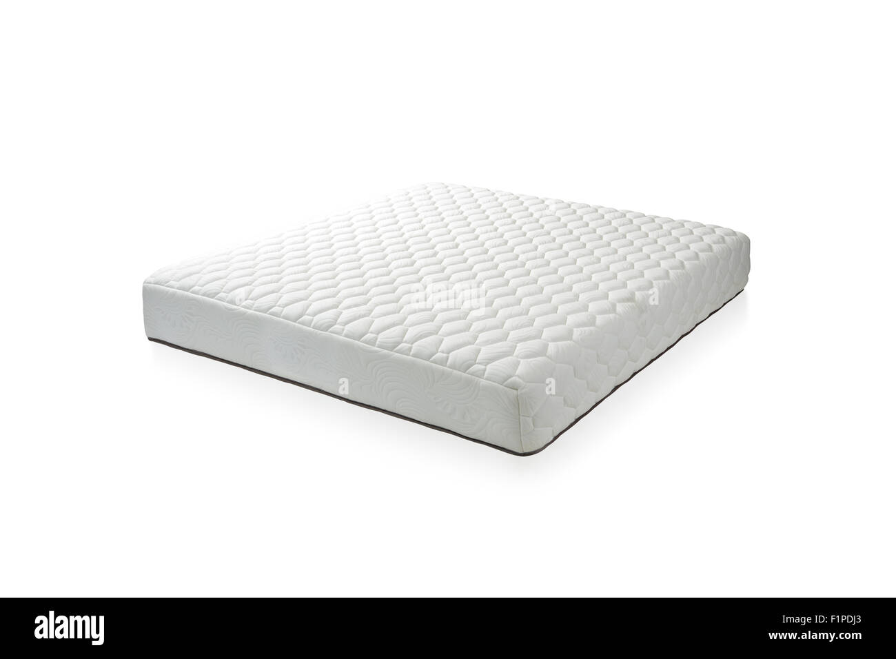 Il materasso che è supportato per dormire bene tutta la notte, l'immagine isolata su sfondo bianco Foto Stock