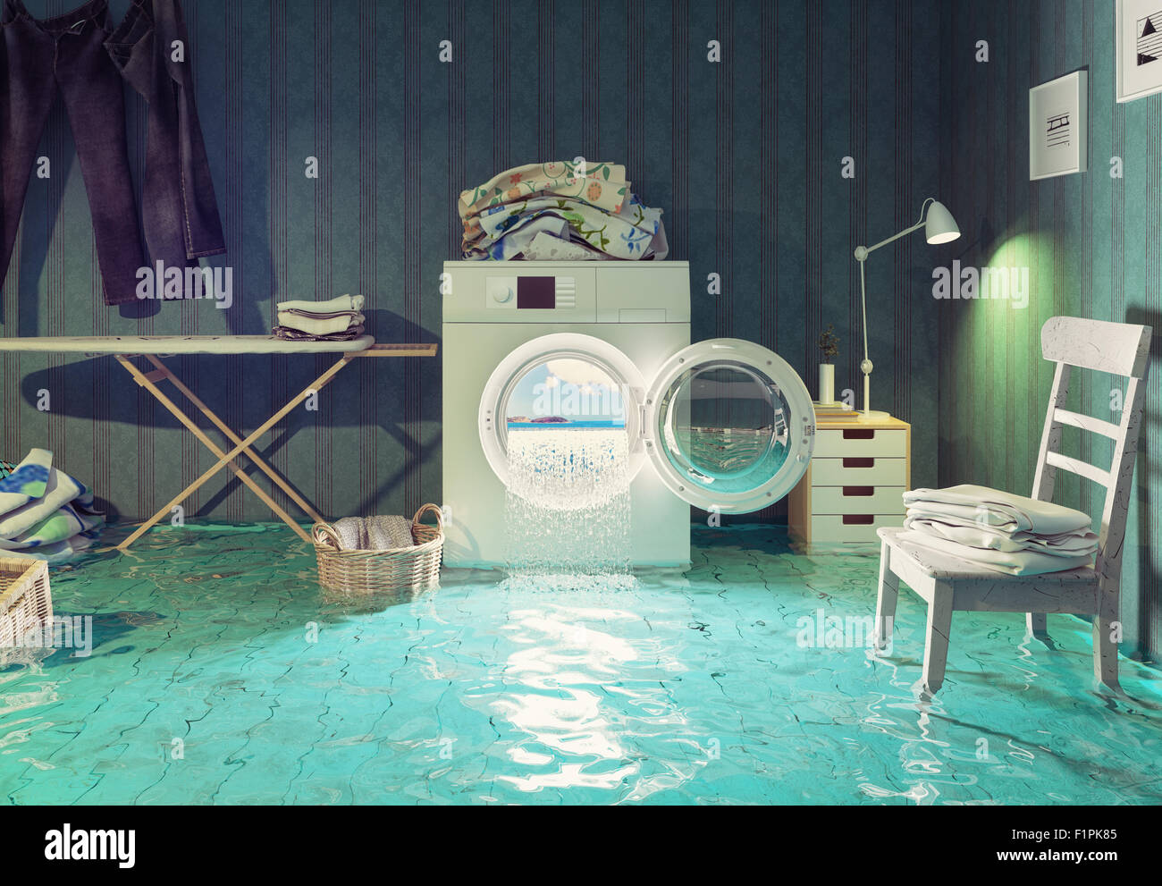 Lavori di casa dei sogni. 3d concetto creativo. Foto Stock