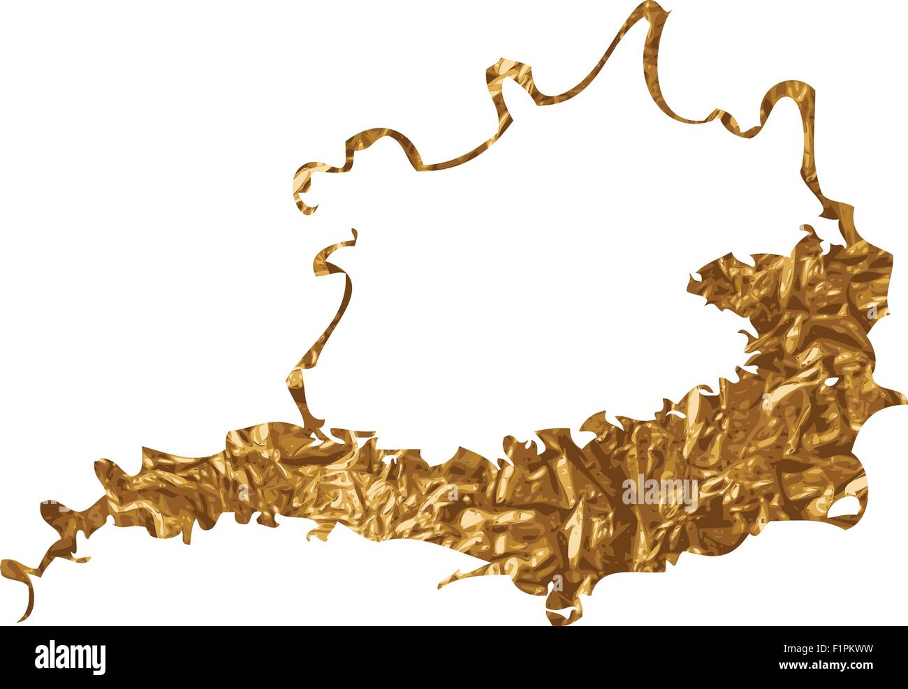 Golden inky grunge splash illustrazione vettoriale Illustrazione Vettoriale