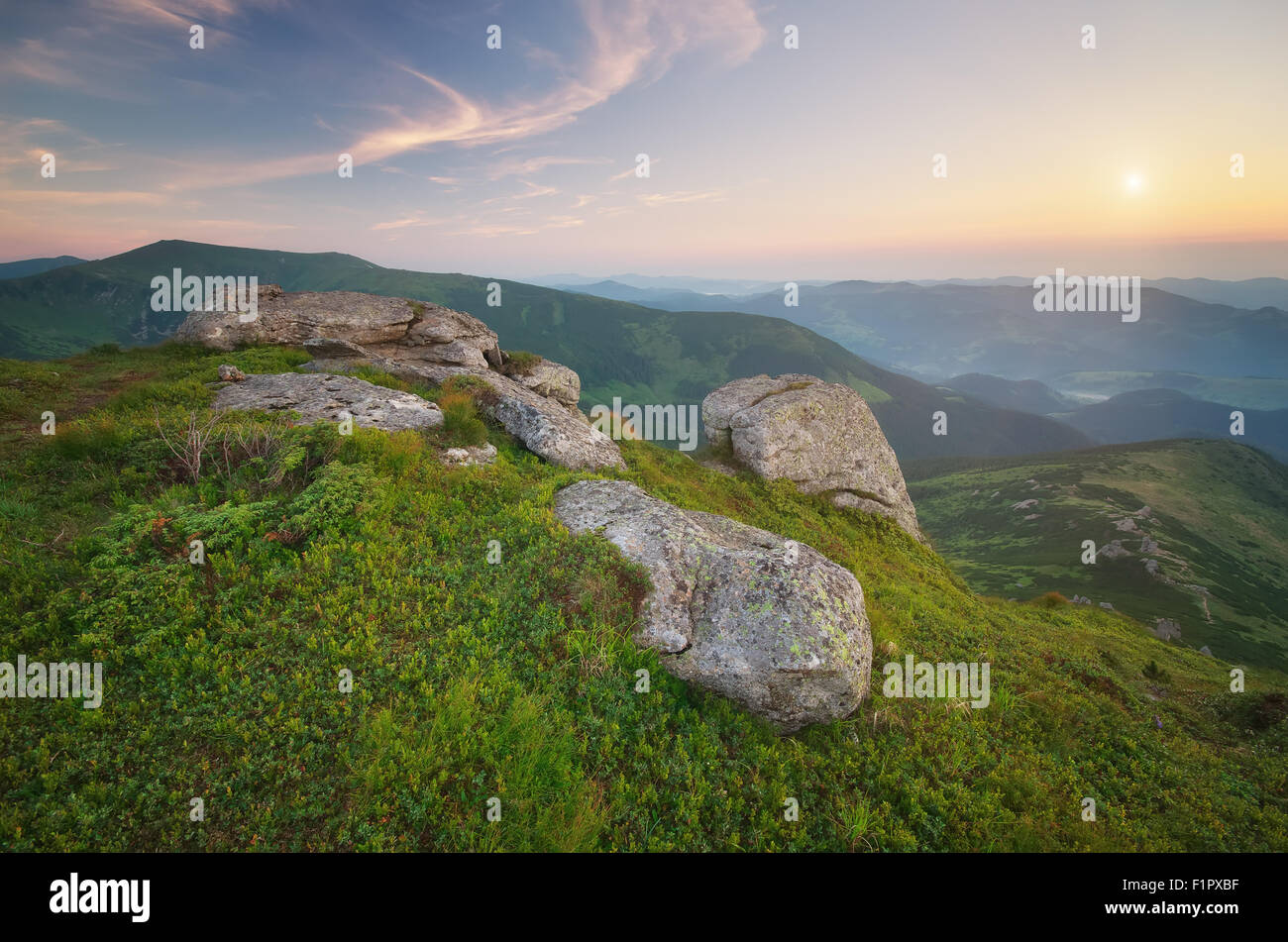 Paesaggio di montagna. Composizione della natura. Foto Stock