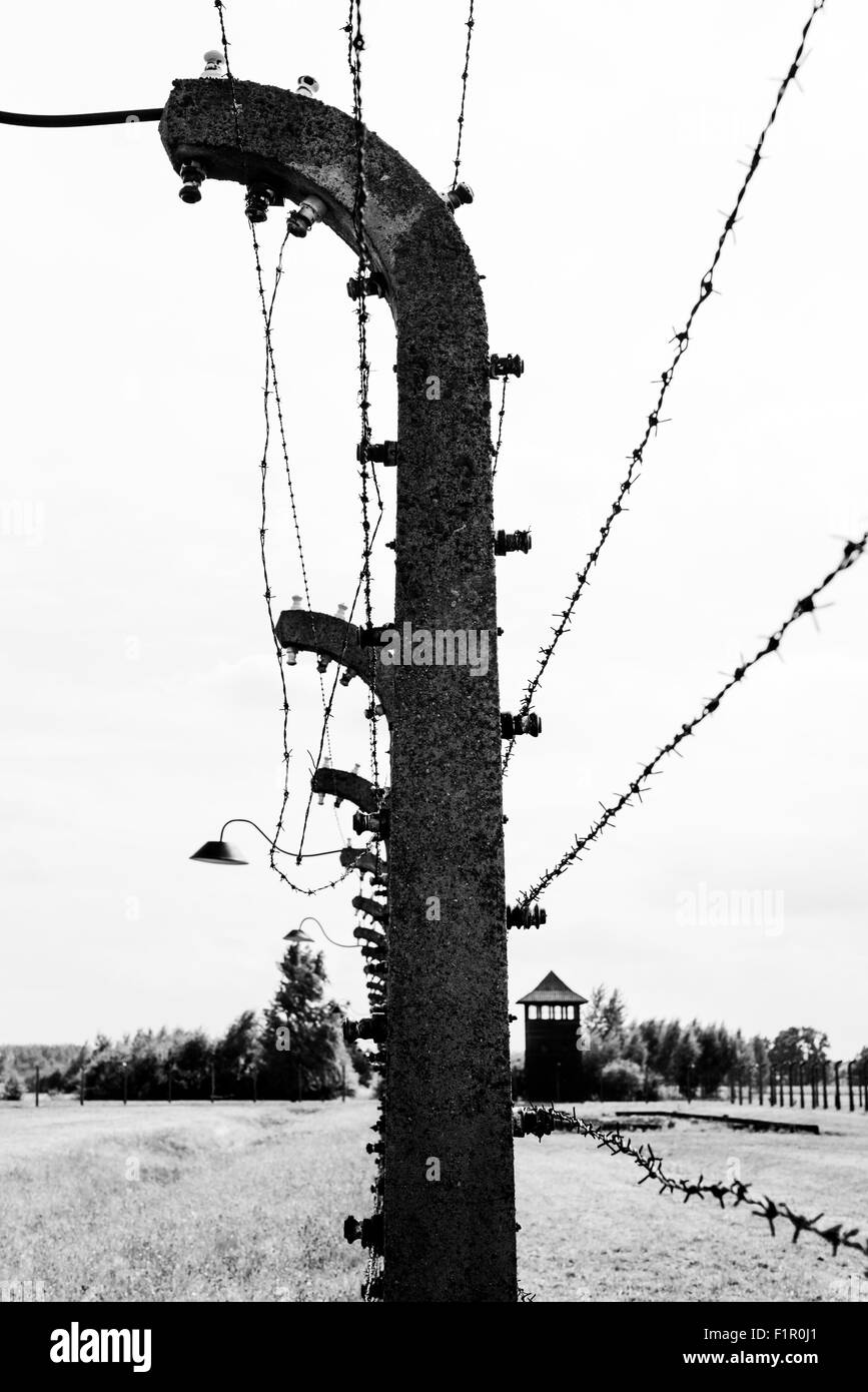 Polonia, Birkenau camp Foto Stock