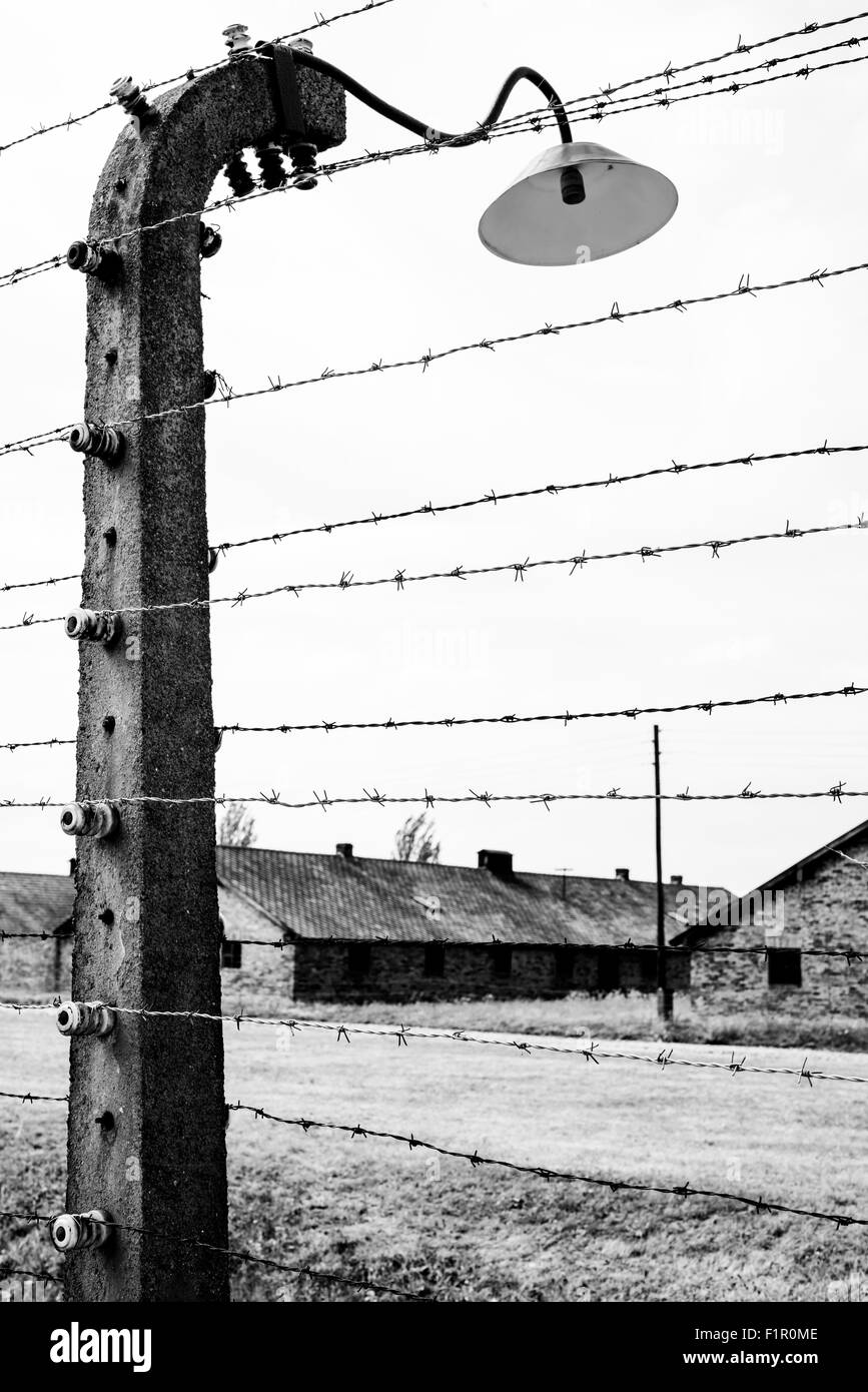 Polonia, Birkenau camp Foto Stock