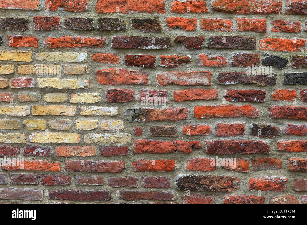 Muro di mattoni rosso Foto Stock