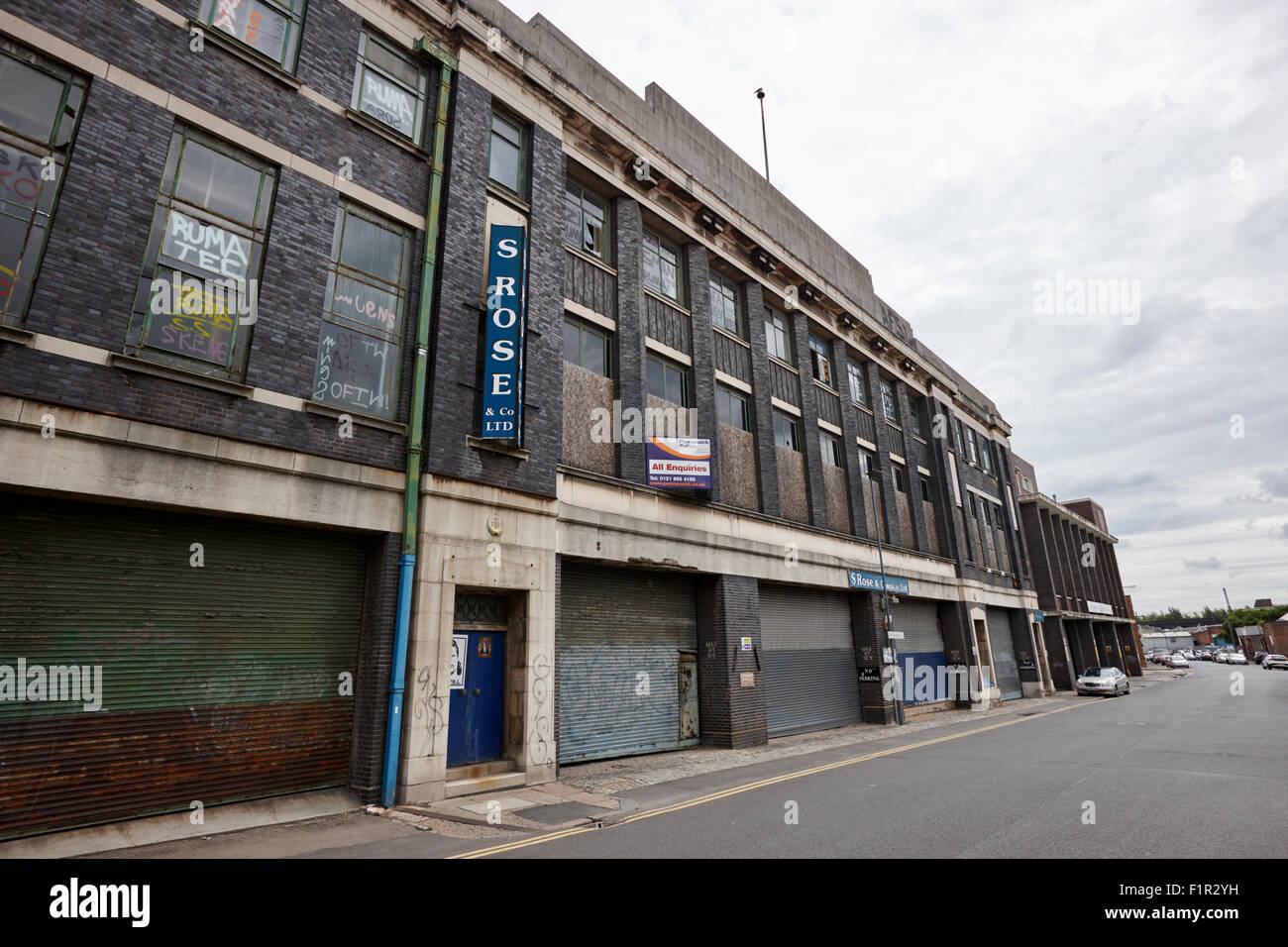 Vecchio typhoo tea industriale di fabbrica di edifici commerciali in digbeth Birmingham REGNO UNITO Foto Stock