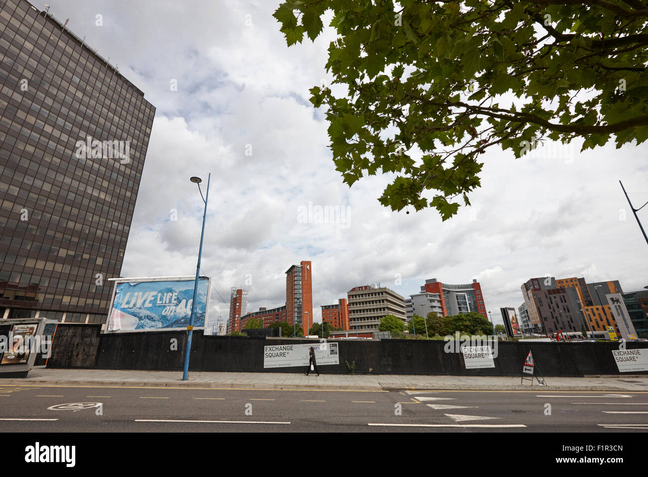 Exchange square riqualificazione masshouse eastside Birmingham REGNO UNITO Foto Stock