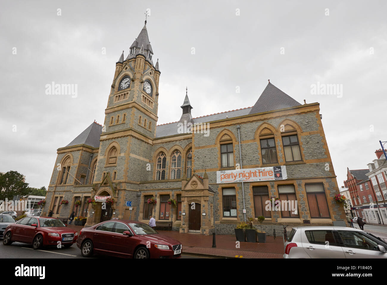 Rhyl town hall north Wales UK Foto Stock