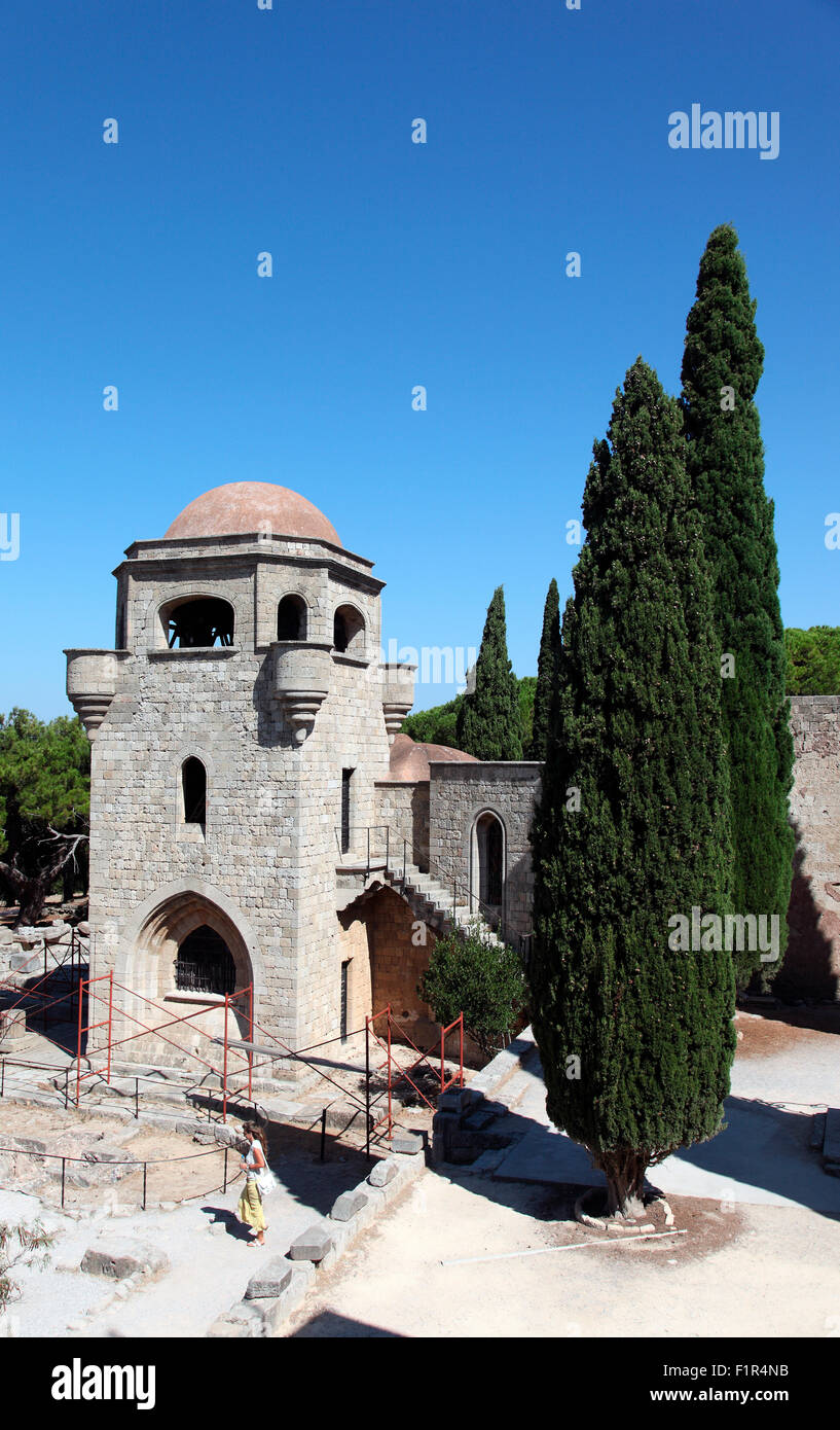 La chiesa di Nostra Signora, Filerimos, Rodi Foto Stock