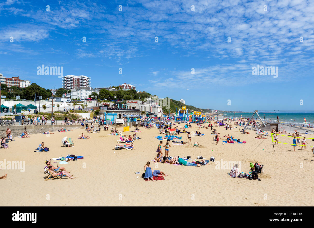 La spiaggia di Bournemouth Dorset, England, Regno Unito Foto Stock