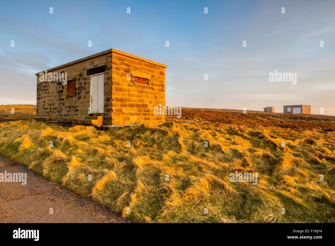 In disuso costruzioni navali a Dunnett testa un punto più settentrionale del territorio continentale del Regno Unito, Caithness, Highland, Scotland, Regno Unito Foto Stock