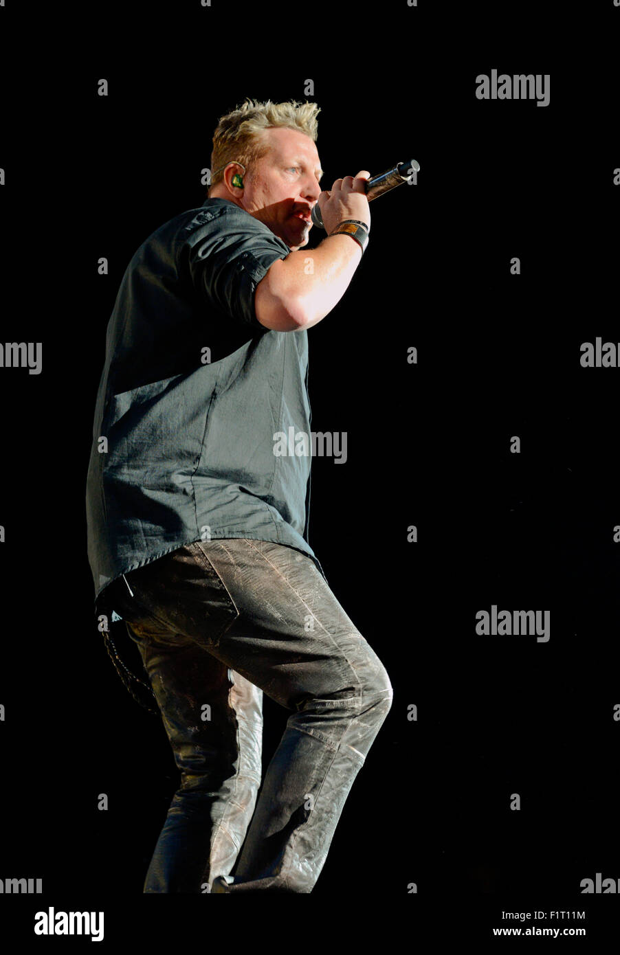 Gary LeVox di Rascal Flatts eseguendo al Carolina Country Music Festival a Myrtle Beach South Carolina Foto Stock