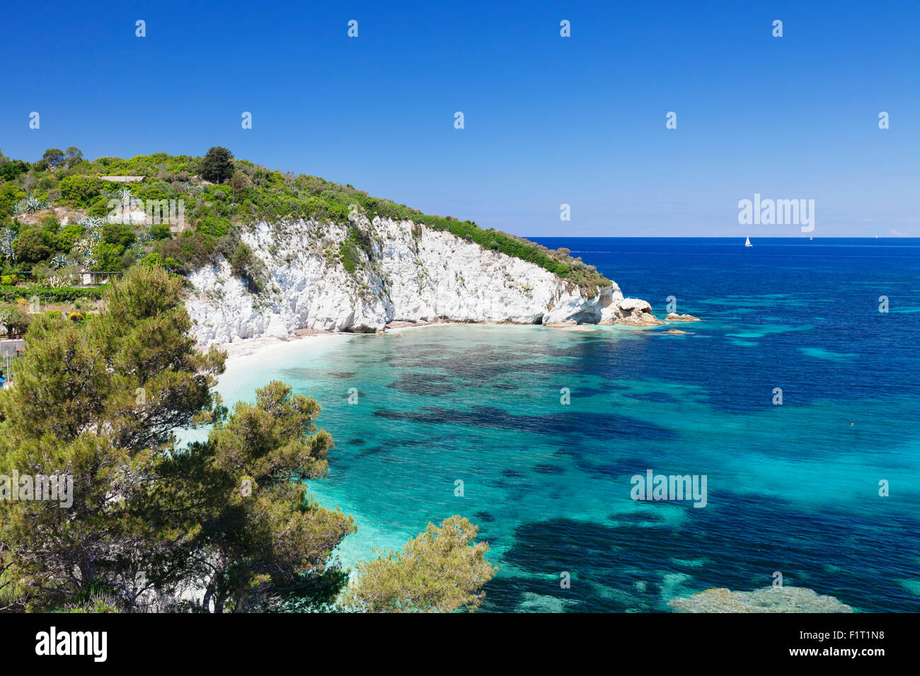 Padulella Beach, Isola d'Elba, Provincia di Livorno, Toscana, Italia, Europa Foto Stock