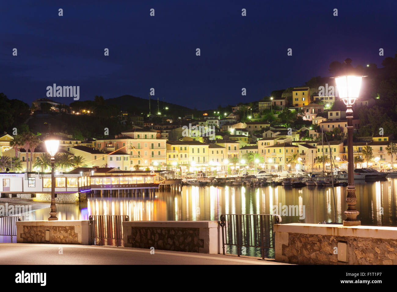 Porto Azzurro, Isola d'Elba, Provincia di Livorno, Toscana, Italia, Europa Foto Stock