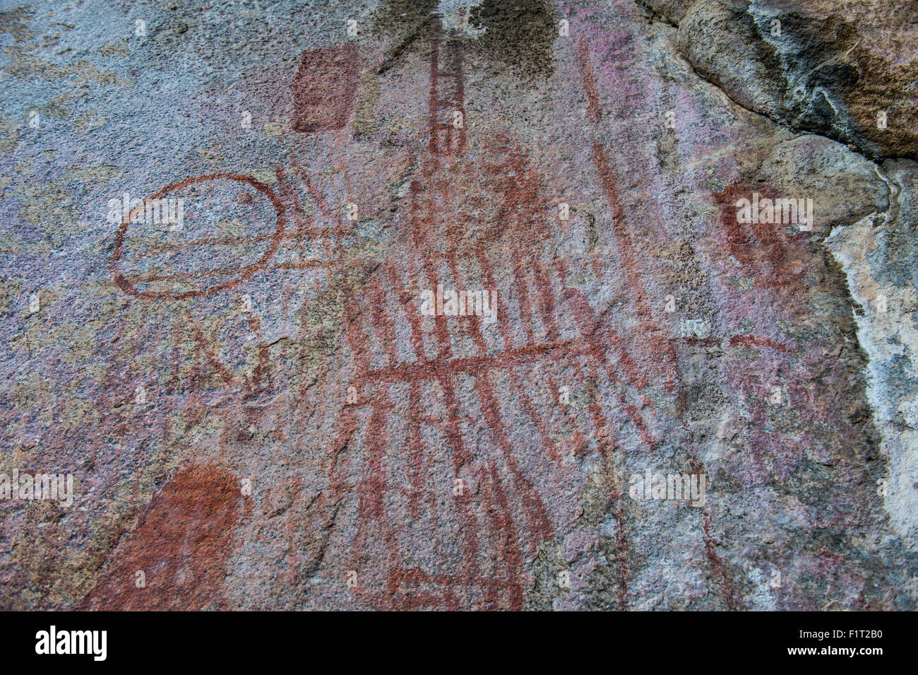 Arte rupestre di Chongoni, Sito Patrimonio Mondiale dell'UNESCO, Malawi, Africa Foto Stock