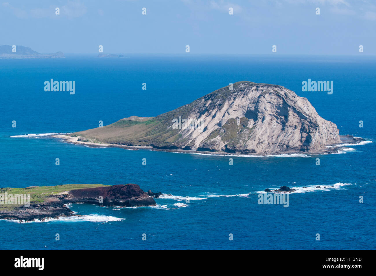 Isola dei Conigli, Waimanalo Bay, Costa Sopravento, Oahu, Hawaii, Stati Uniti d'America, il Pacifico Foto Stock