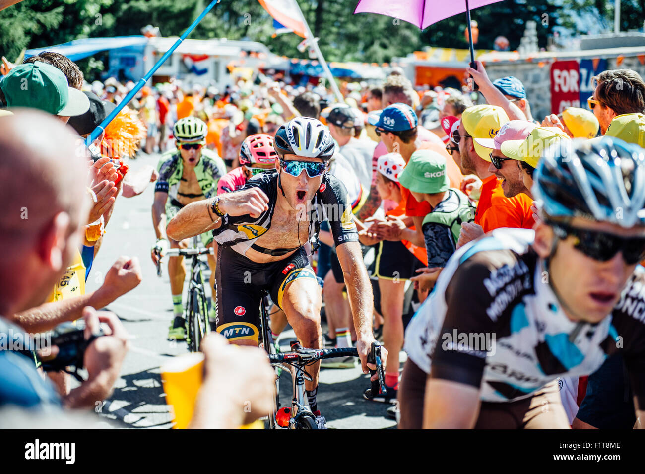 Steve Cummings MTN Qhubeka - Tour de France - Angolo olandese Foto Stock