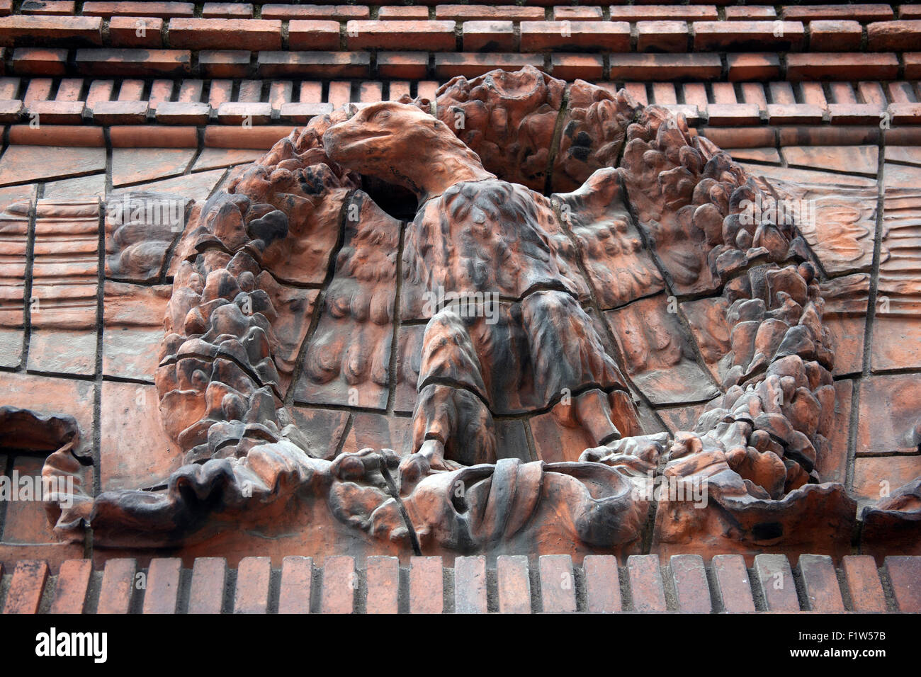 Dettagli dal fregio del Institut d'art et d'archeologie Parigi Francia Foto Stock