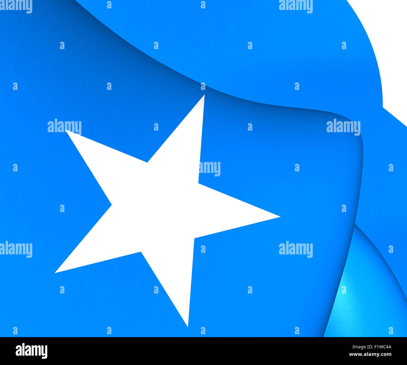 Bandiera della Somalia. Close up. Foto Stock