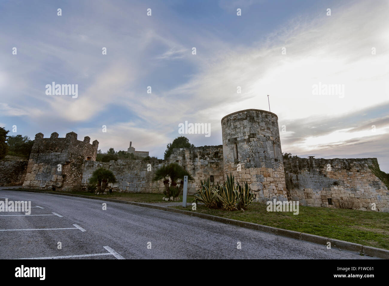 Muro Romano, Olerdola. Foto Stock