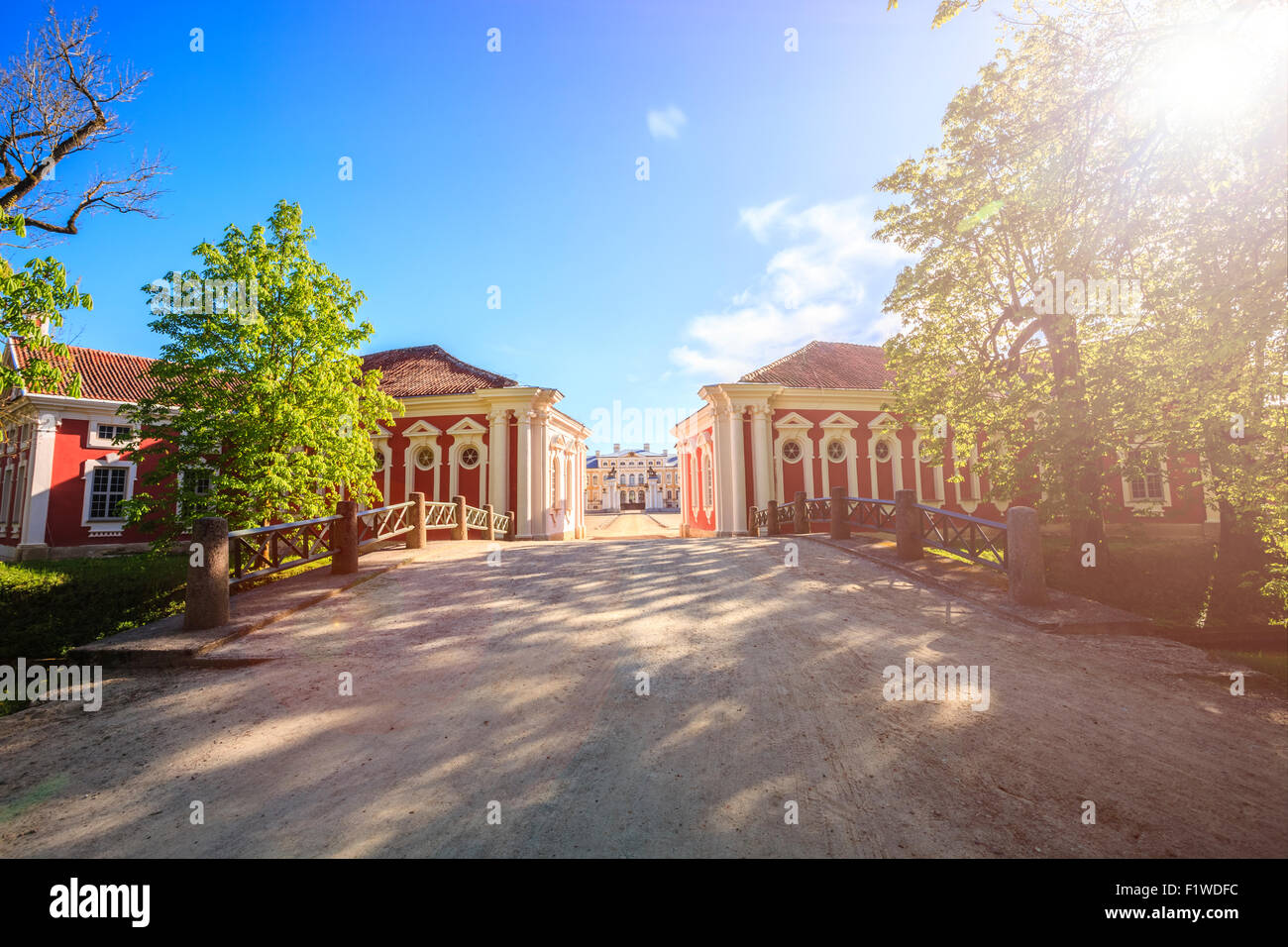 PILSRUNDALE, Lettonia 9 MAGGIO 2015: Rundale Palace è in stile barocco palazzo costruito per i Duchi di Courland ed è uno dei principali Foto Stock