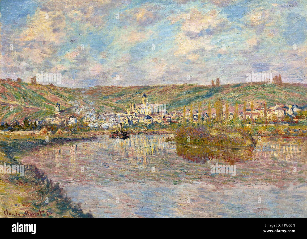Claude Monet - fin d'après midi, Vétheuil Foto Stock