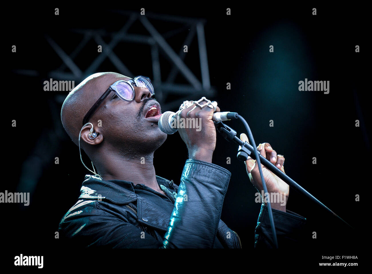 Ghostpoet effettuando in corrispondenza di insieme del popolo Festival in Brighton. Foto Stock