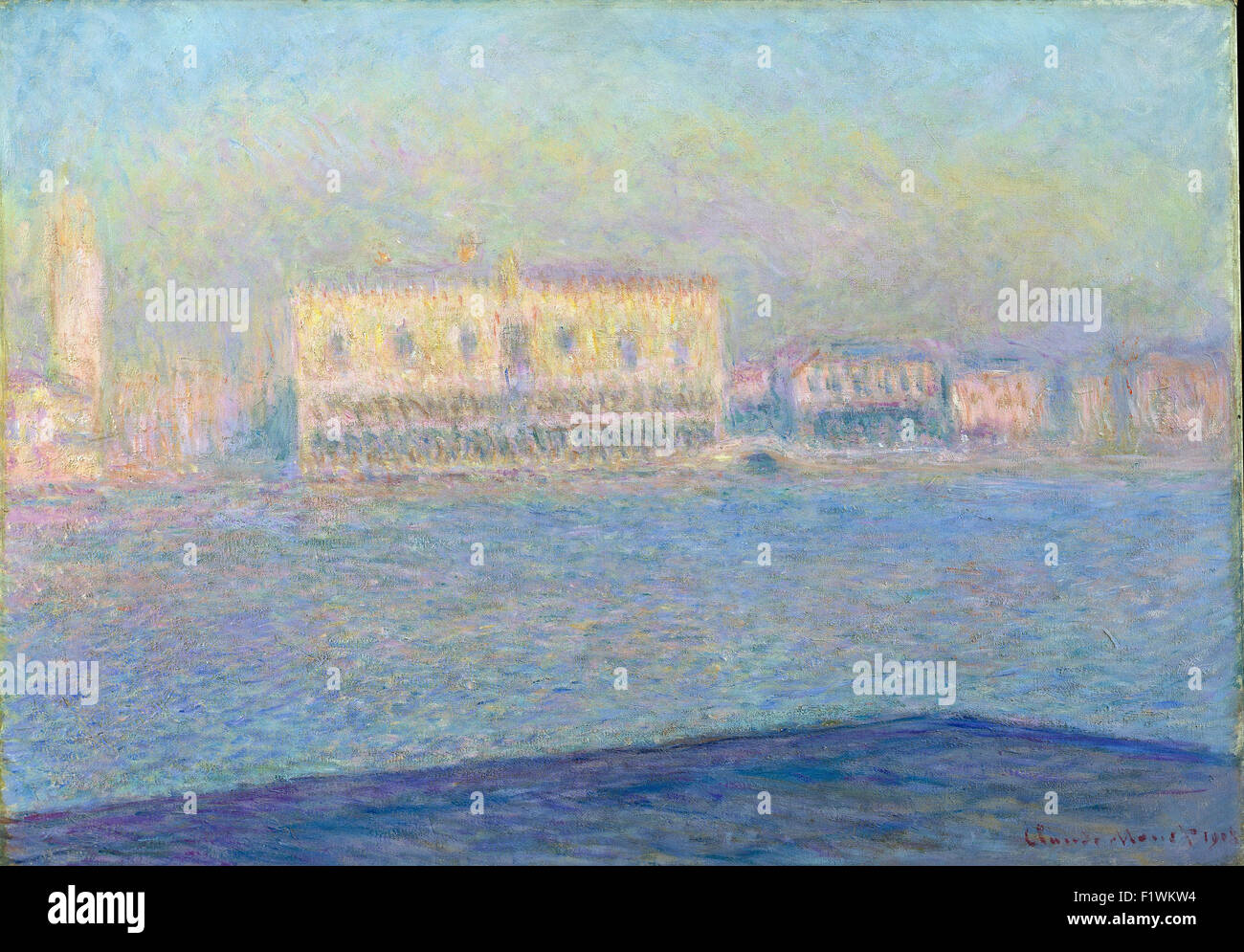 Claude Monet - Il Palazzo Ducale visto da San Giorgio Maggiore Foto Stock
