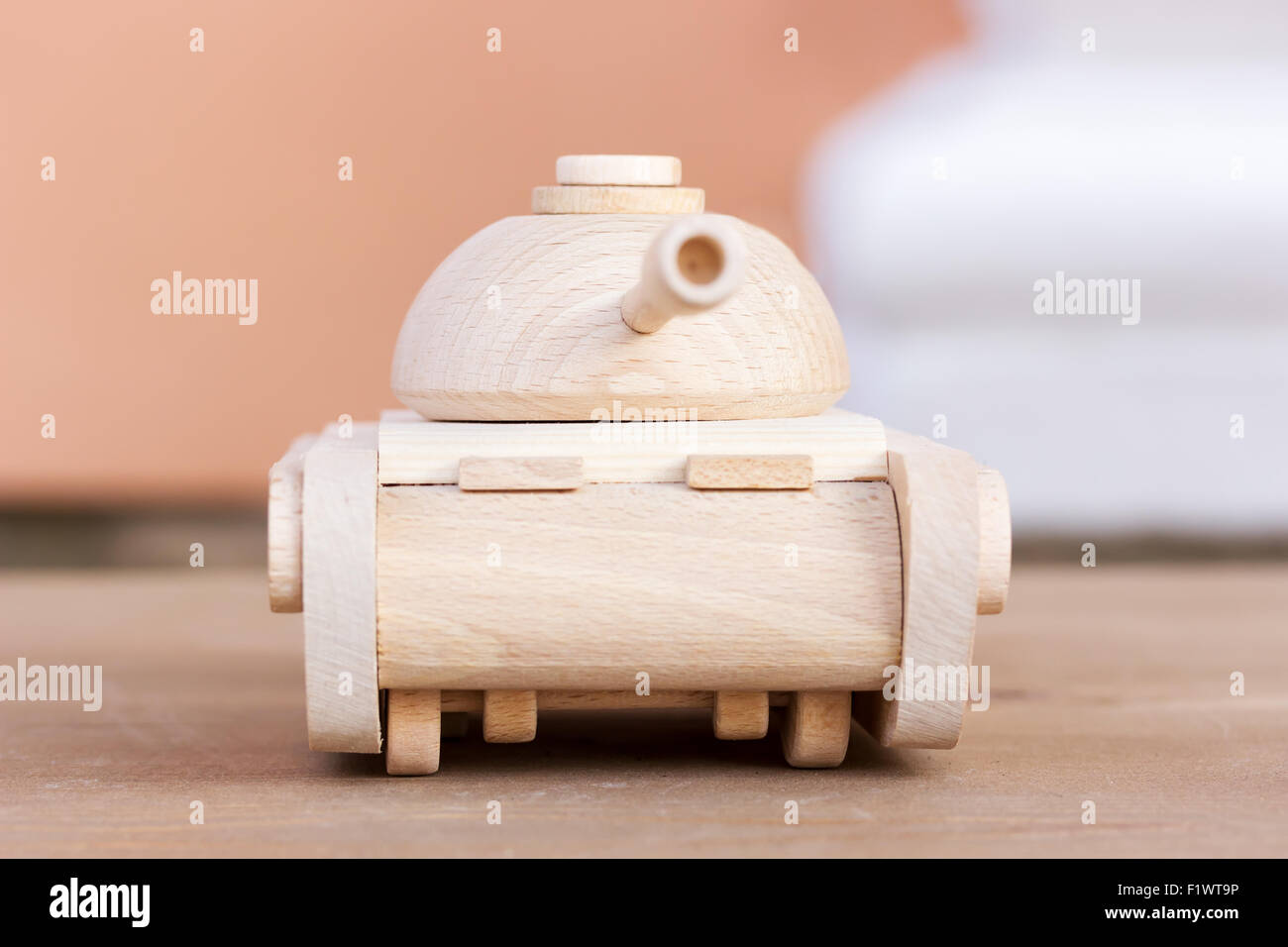 Modello in legno del serbatoio. Foto Stock