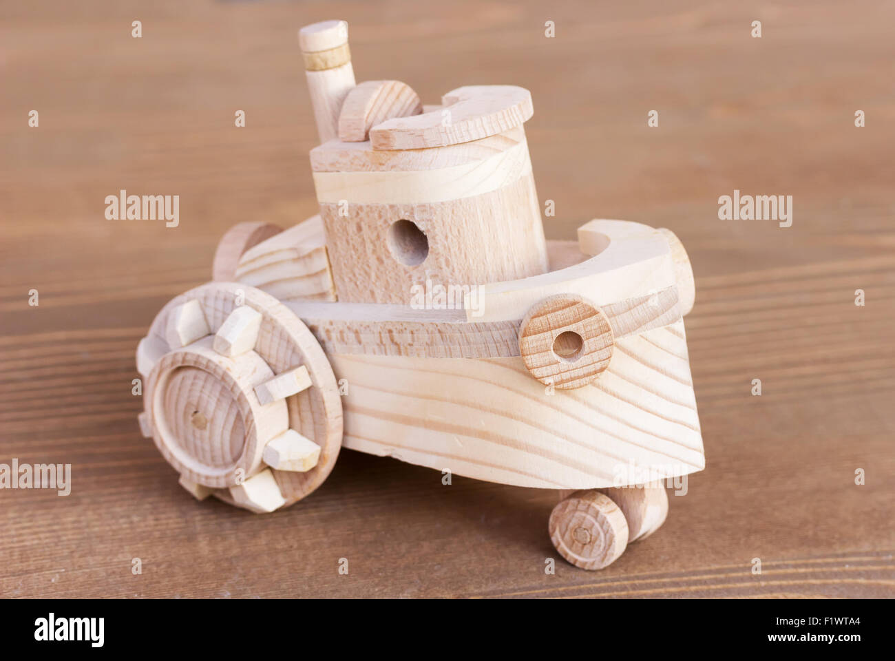 Modello in legno della barca. Foto Stock