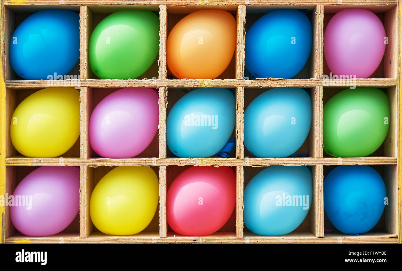 Palloncini colorati. Foto Stock