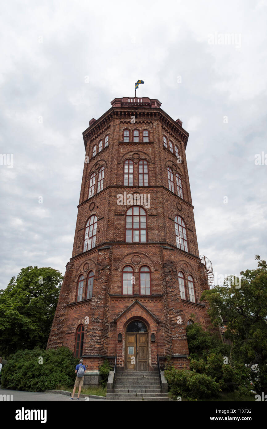 Torre Bredablick at Skansen open-air Museum, Stoccolma, Svezia, Europa Foto Stock