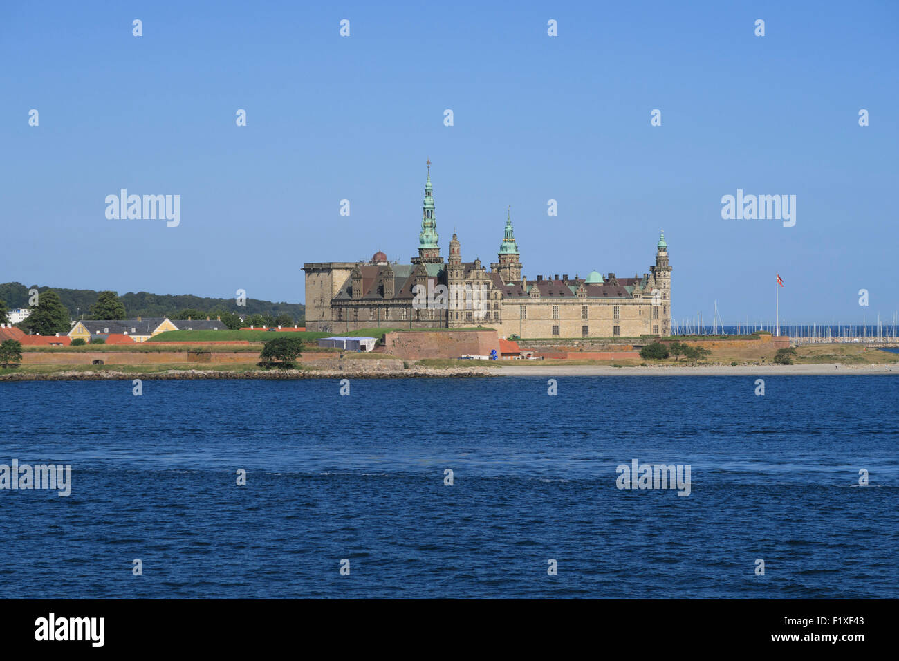Il Castello di Kronborg a Helsingør, Danimarca Foto Stock
