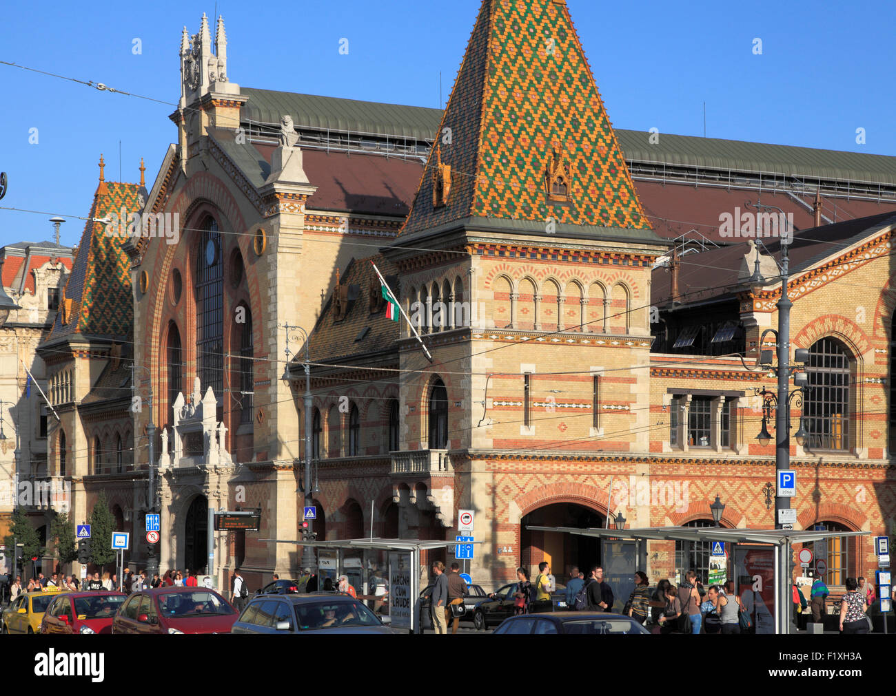 Ungheria Budapest Central Market Hall Vásárcsarnok Foto Stock