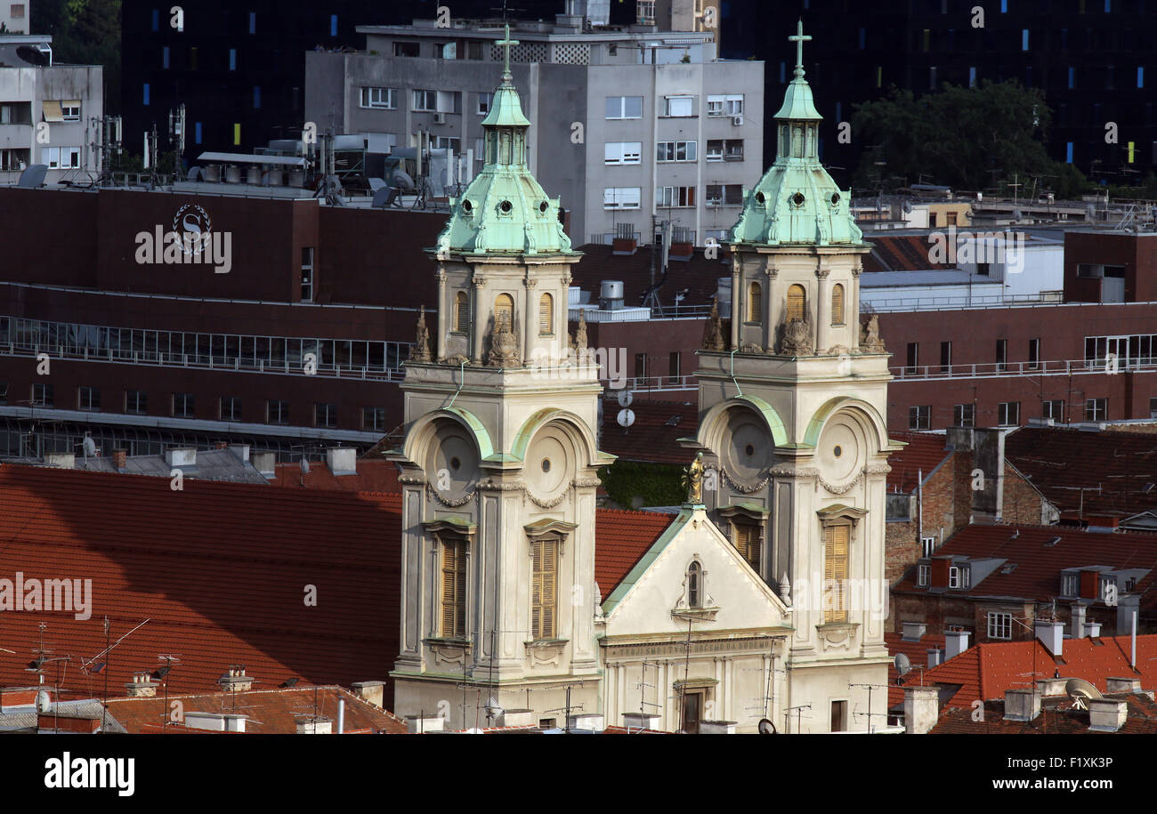 Basilica del Sacro Cuore di Gesù a Zagabria in Croazia il 28 maggio 2015 Foto Stock
