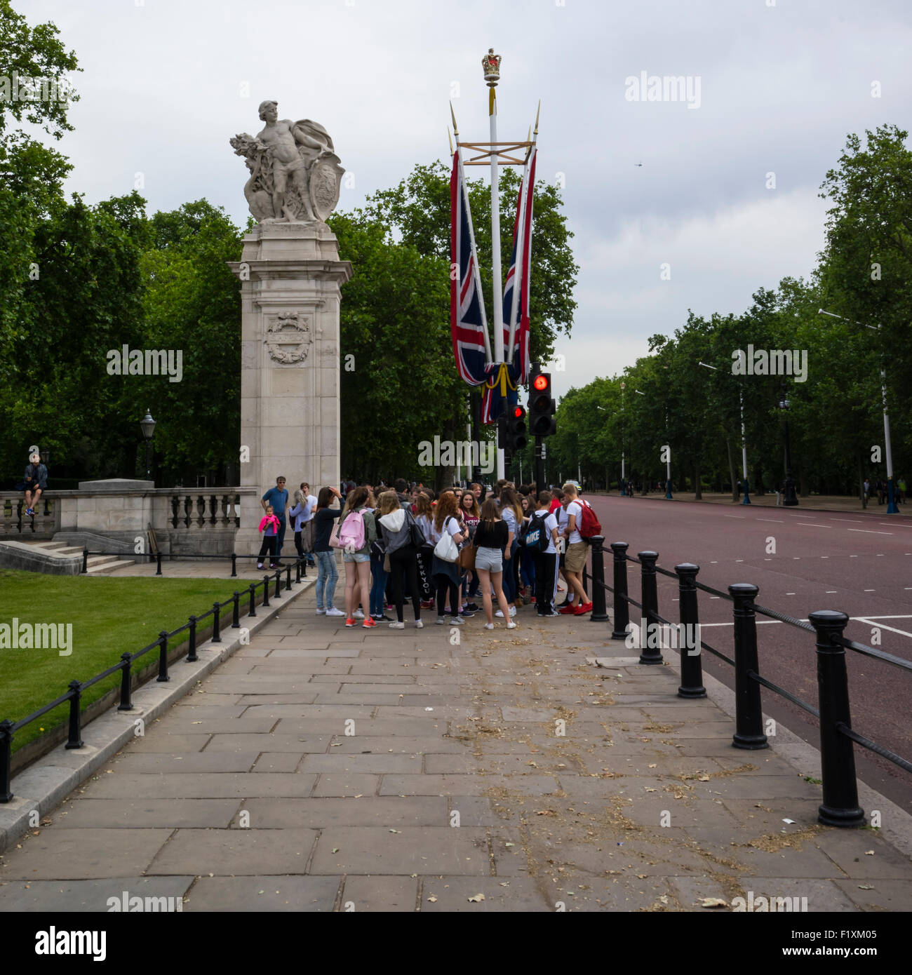 I giardini di Buckingham Palace Foto Stock
