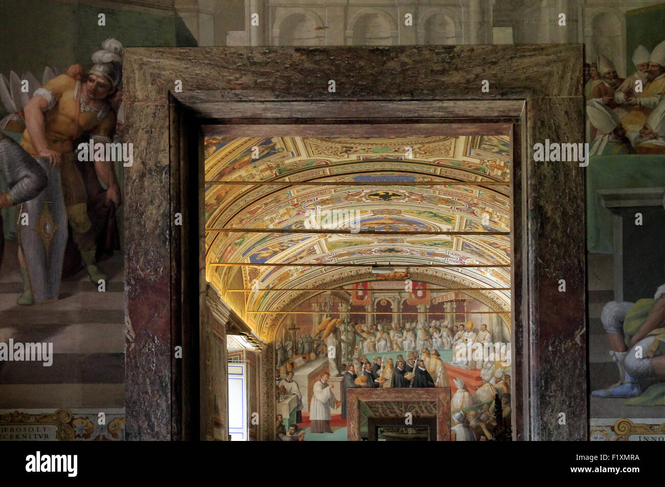 Galleria delle librerie. Musei del Vaticano. Il Vaticano, Roma, Italia. Foto Stock