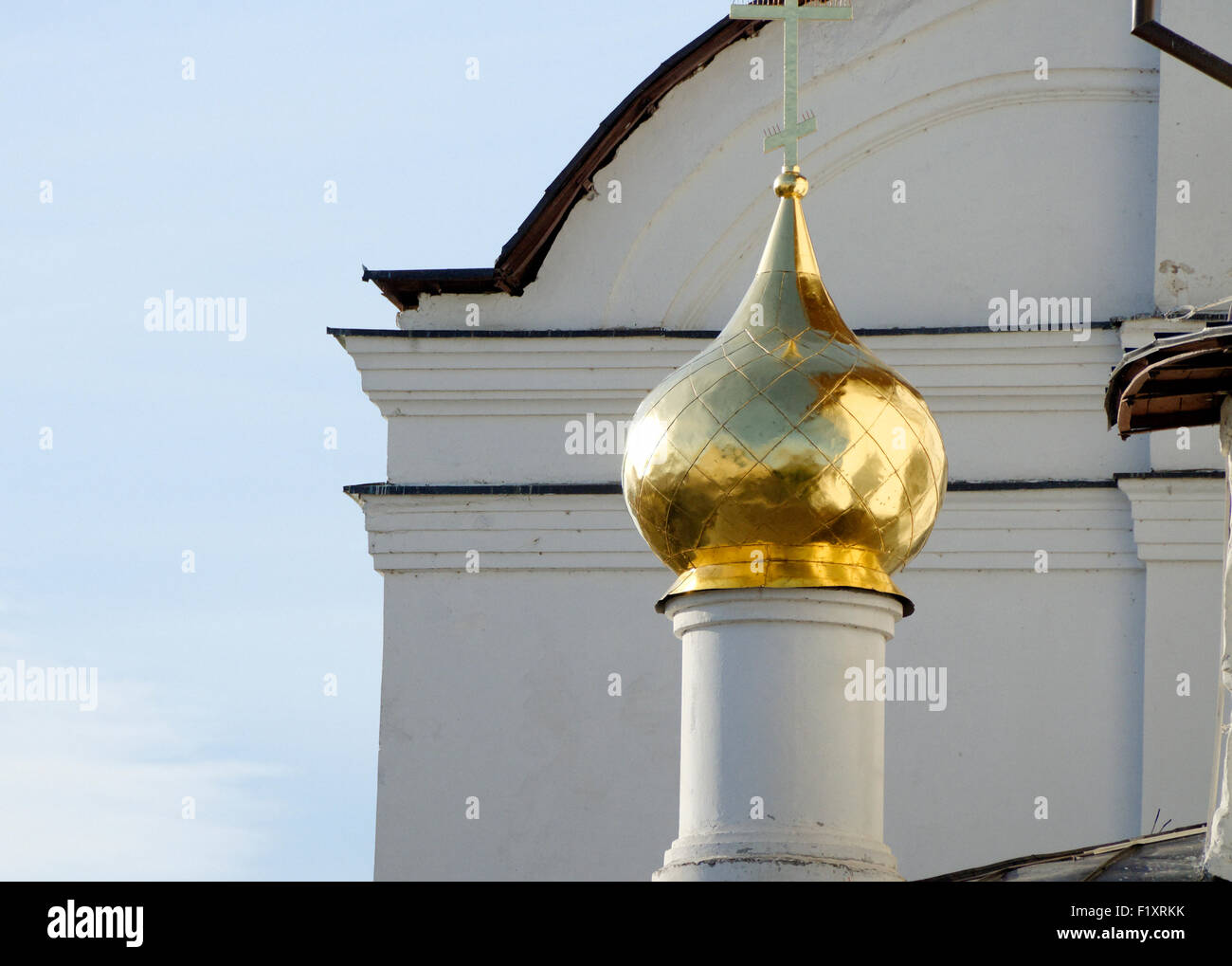 St Nicholas cattedrale Kazan chiesa russa ortodossa cupola a cipolla golden Foto Stock