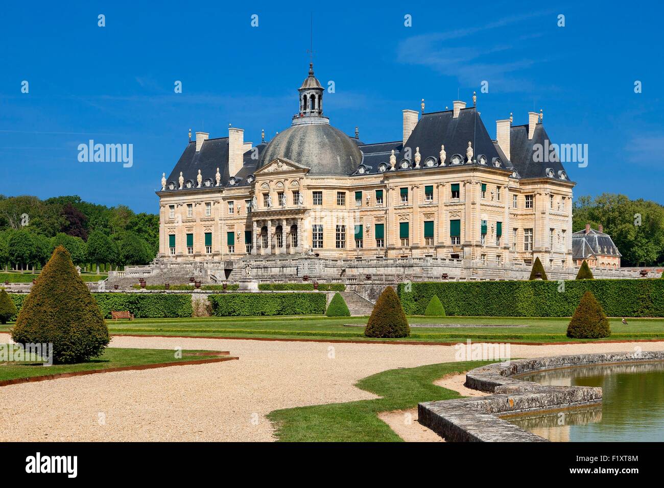Francia, Seine et Marne, Maincy, Chateau de Vaux le Vicomte Foto Stock