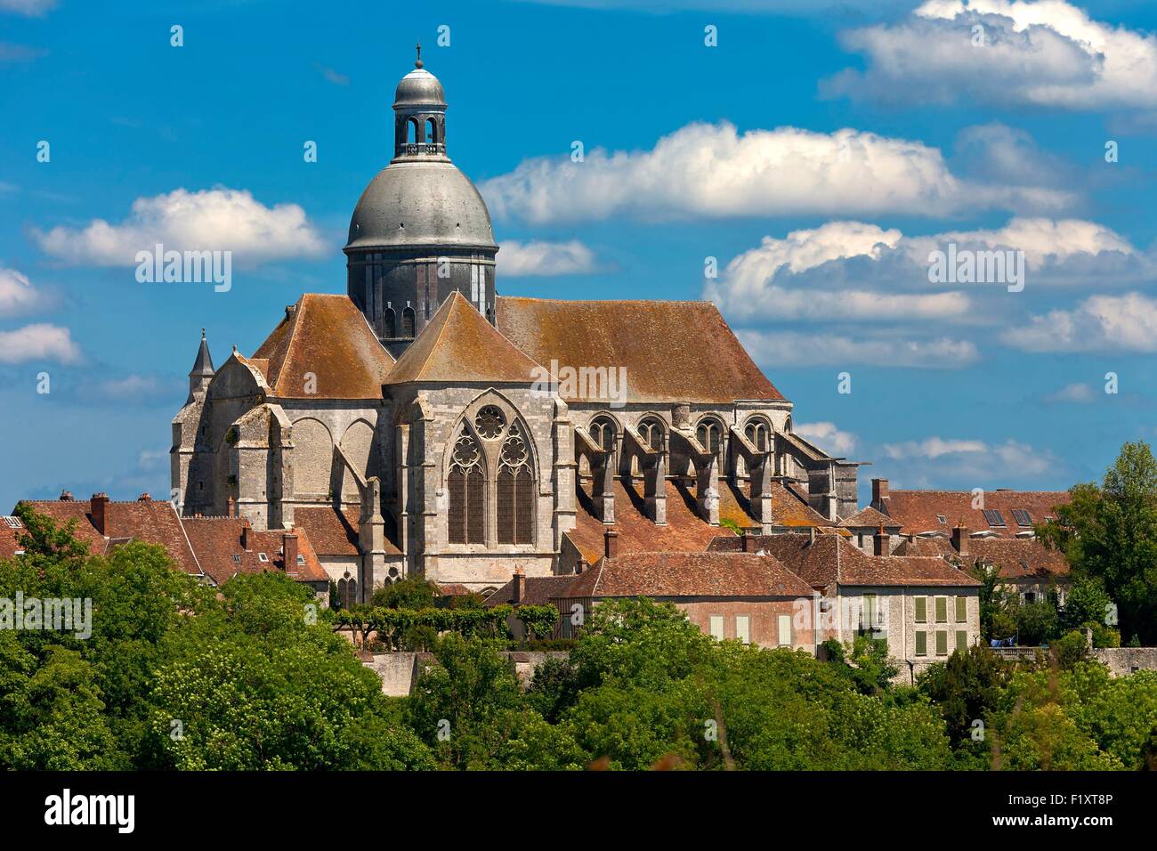 Francia, Seine et Marne, Provins, elencato come Wold Patrimonio dell'UNESCO, Saint Quiriace chiesa Foto Stock