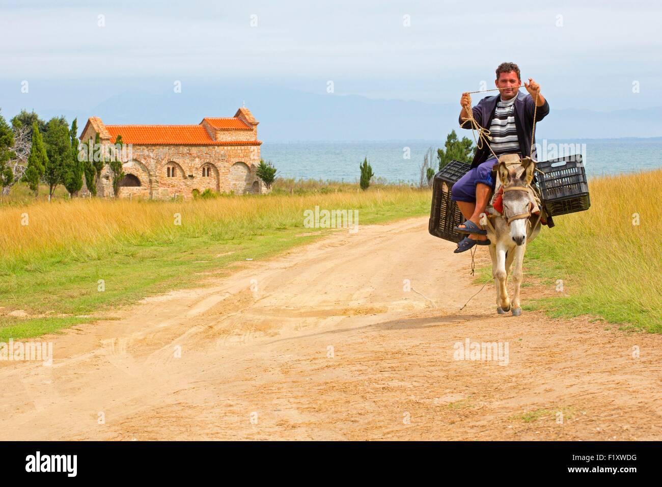 L'Albania, la Pointe Rodonit, Shen Antoni, la chiesa di Sant'Antonio Foto Stock
