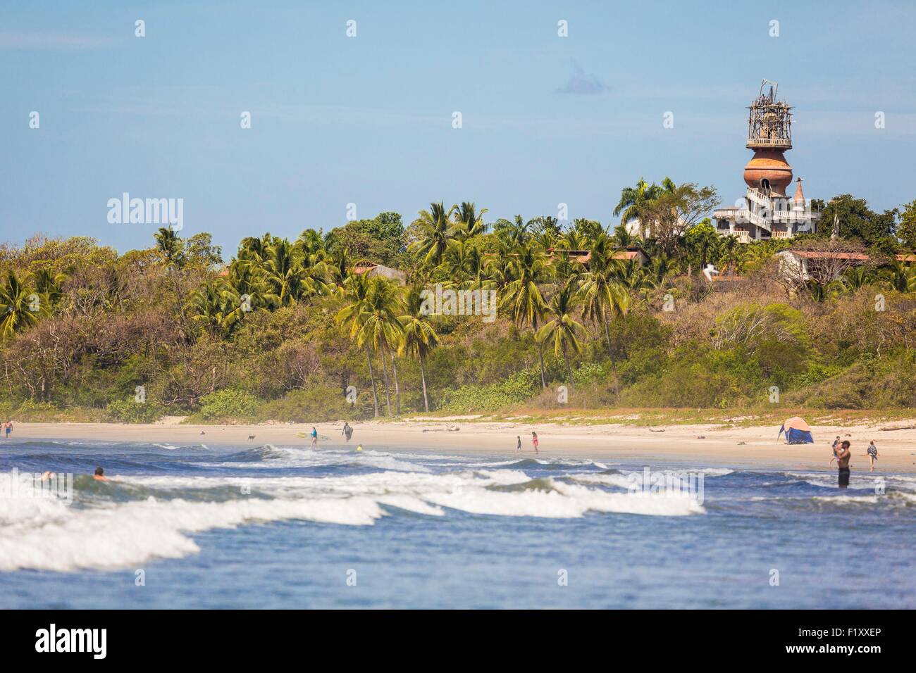 Costa Rica, provincia di Guanacaste, Nicoya peninsula, Nosara, Playa Guiones Foto Stock