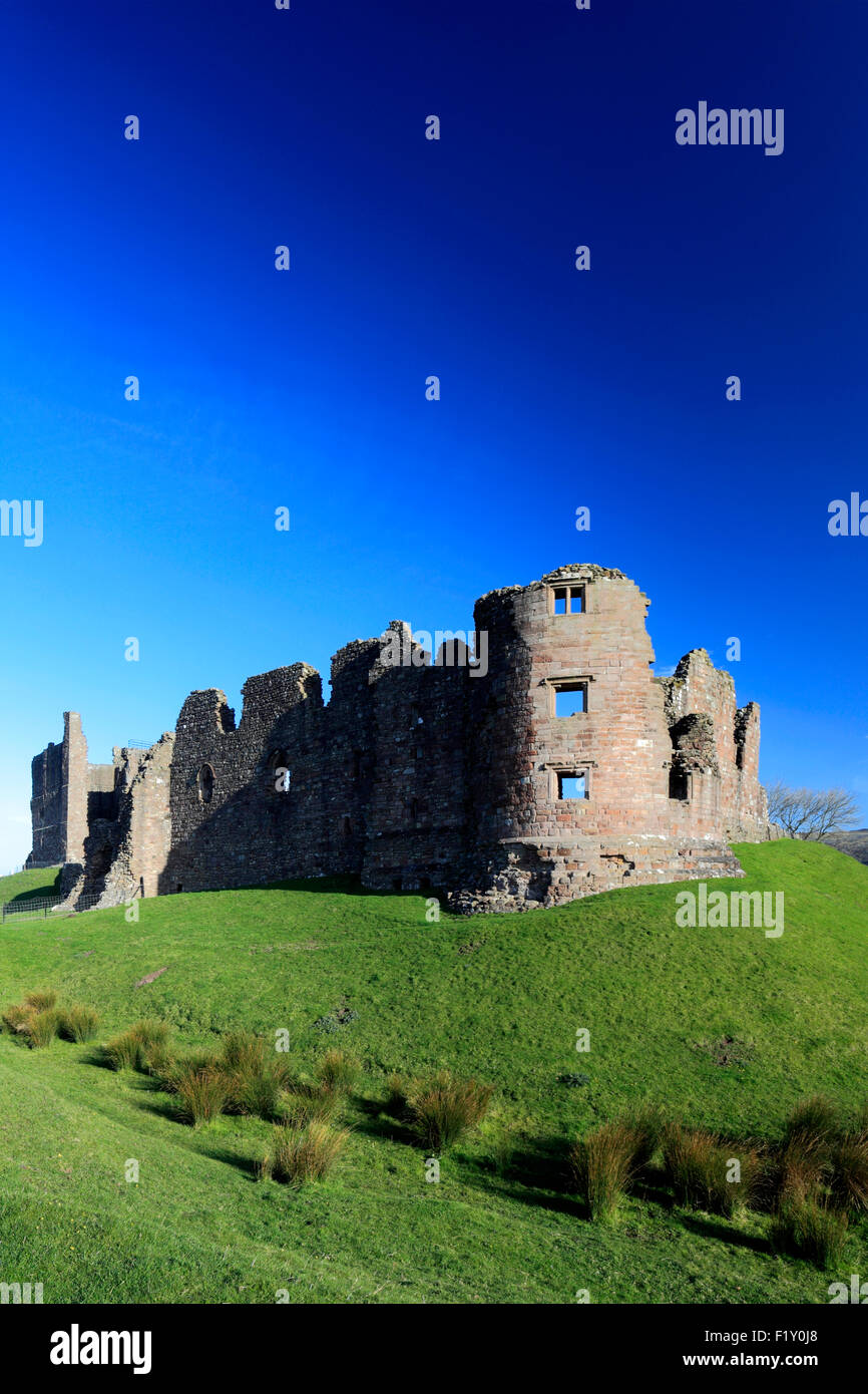 Le rovine del castello di Brough, English Heritage, Cumbria County, Inghilterra, Regno Unito. Foto Stock