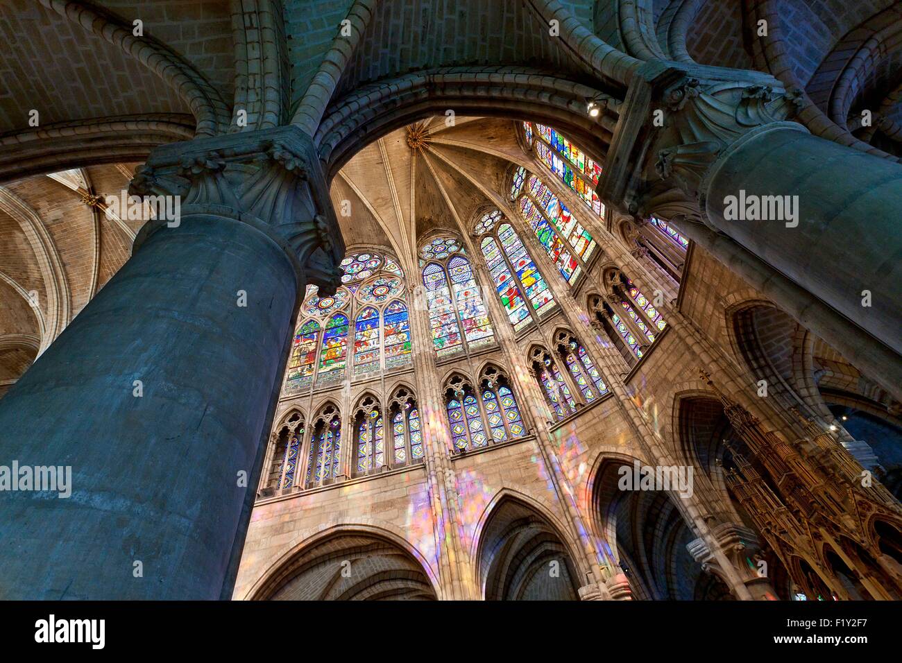 Francia, Seine Saint Denis, Saint Denis, la Basilica di Saint Denis Foto Stock