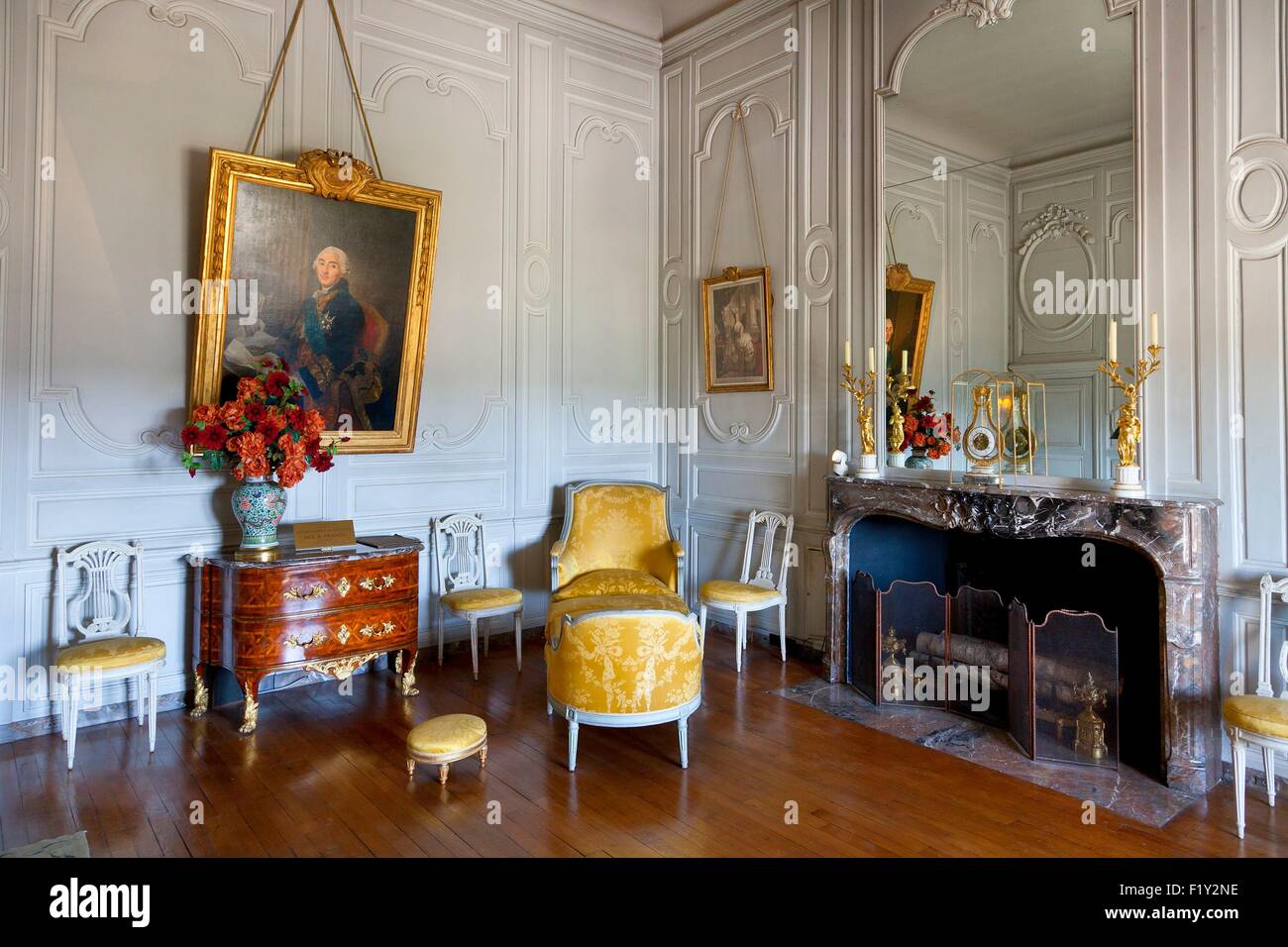 Francia, Seine et Marne, Maincy, Chateau de Vaux le Vicomte Foto Stock